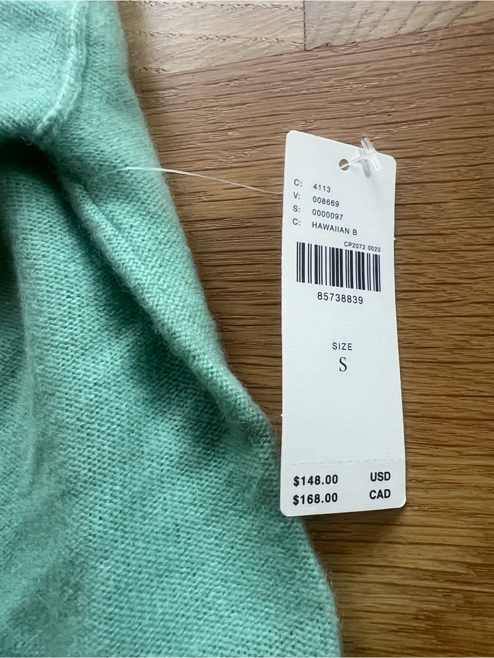 Pilcro Light Blue Cozy Funnel-Neck Sweater - Picture 3 of 4